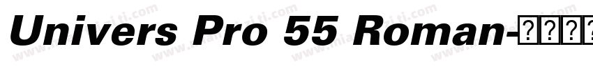 Univers Pro 55 Roman字体转换